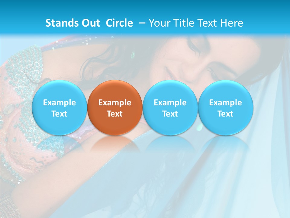 Girl Costume Indian PowerPoint Template