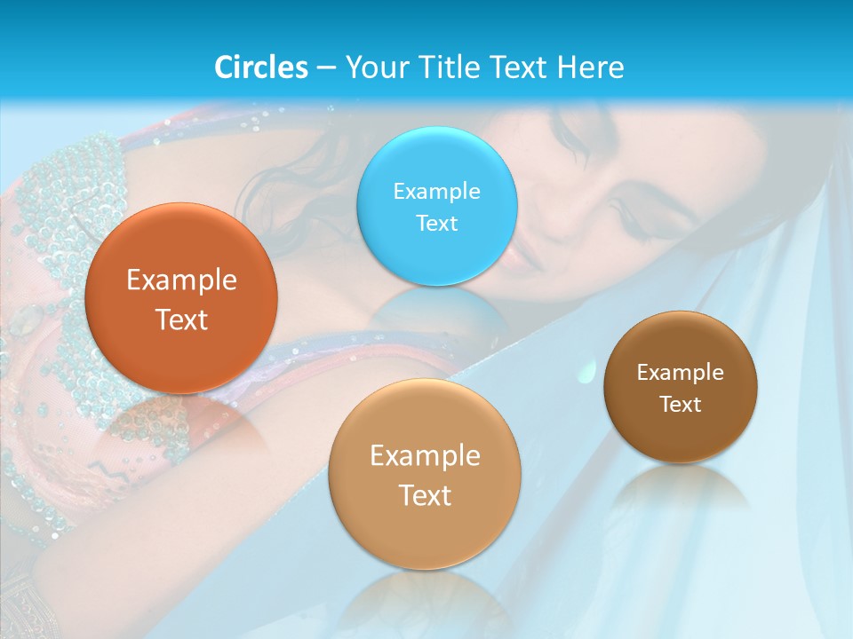 Girl Costume Indian PowerPoint Template