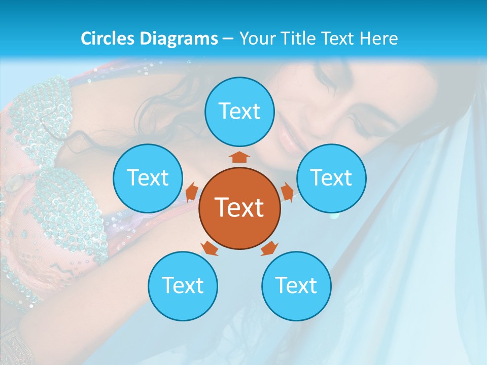 Girl Costume Indian PowerPoint Template