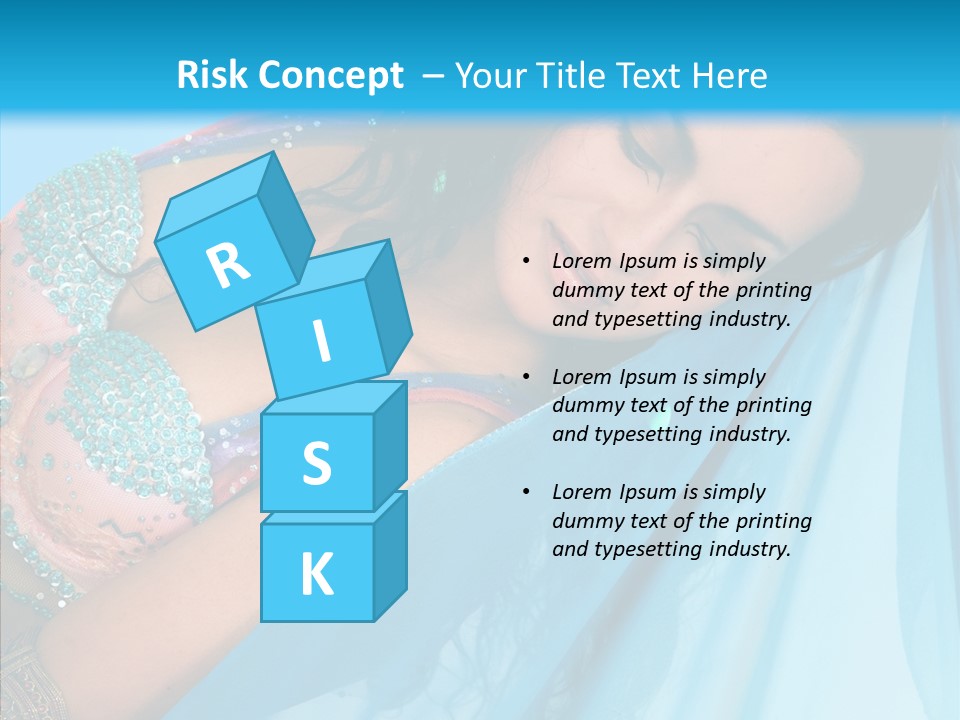 Girl Costume Indian PowerPoint Template