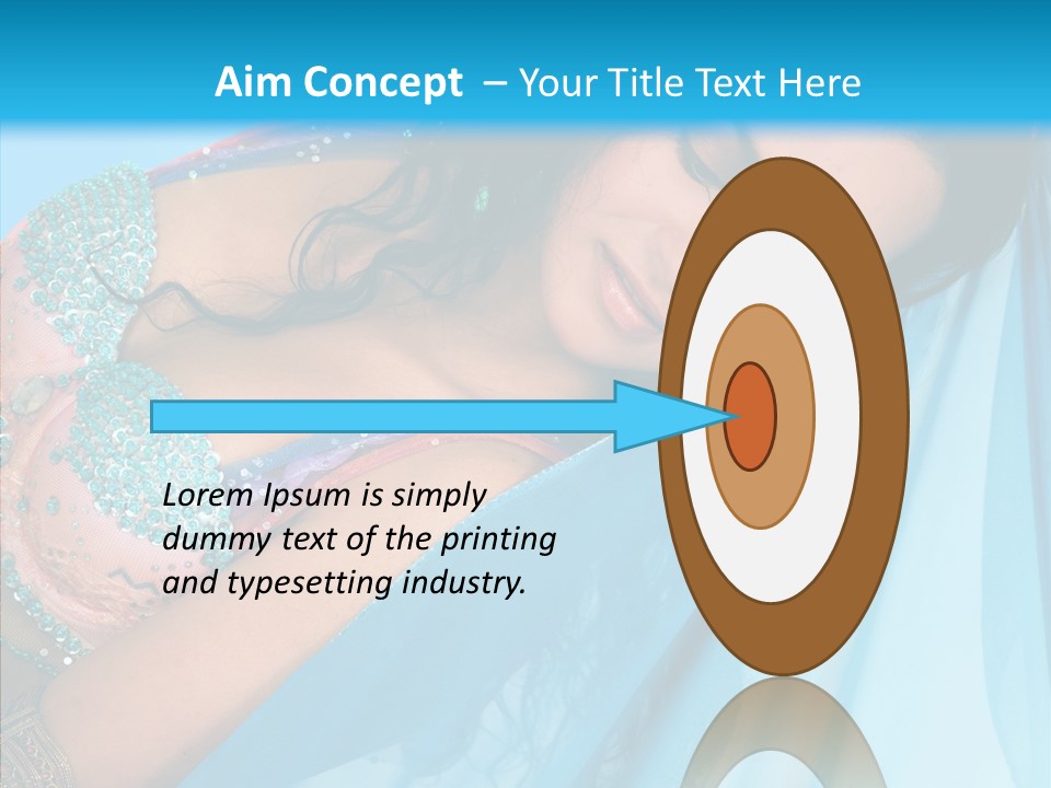 Girl Costume Indian PowerPoint Template