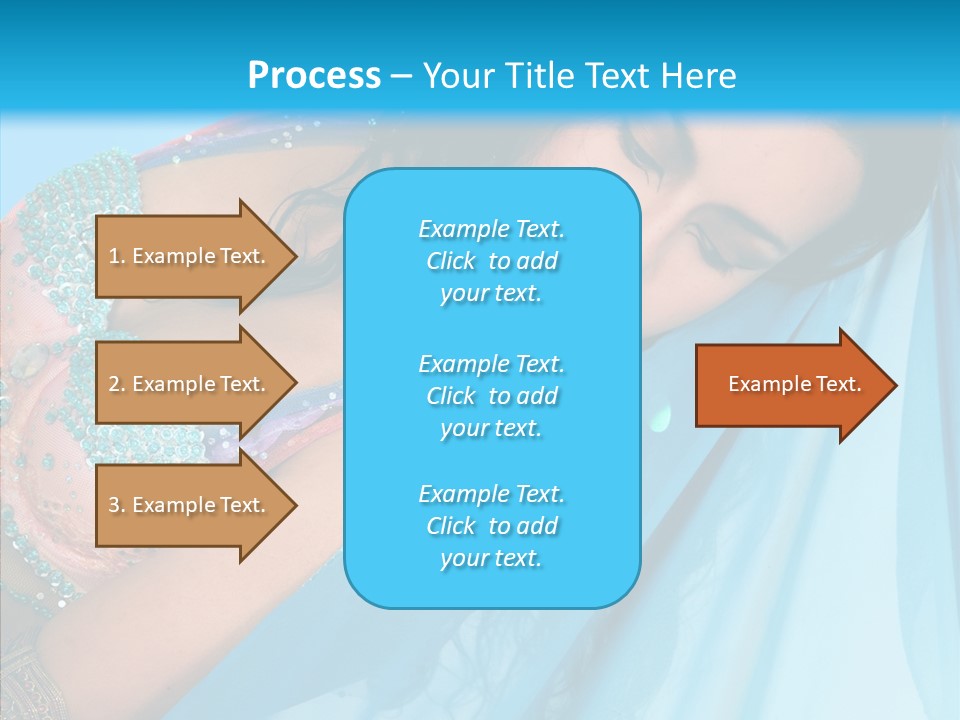 Girl Costume Indian PowerPoint Template