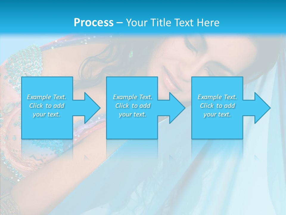 Girl Costume Indian PowerPoint Template