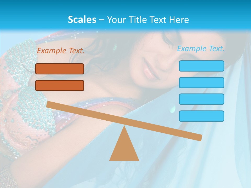 Girl Costume Indian PowerPoint Template