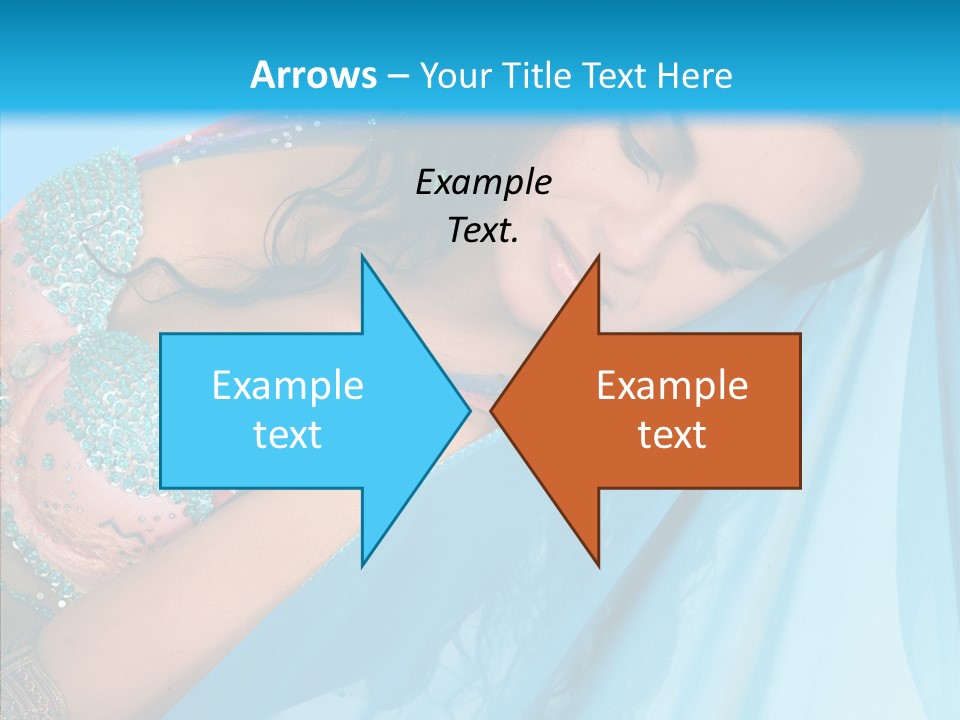 Girl Costume Indian PowerPoint Template