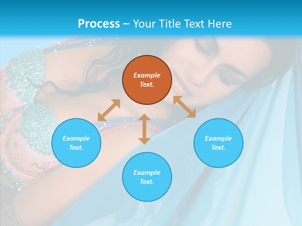 Girl Costume Indian PowerPoint Template