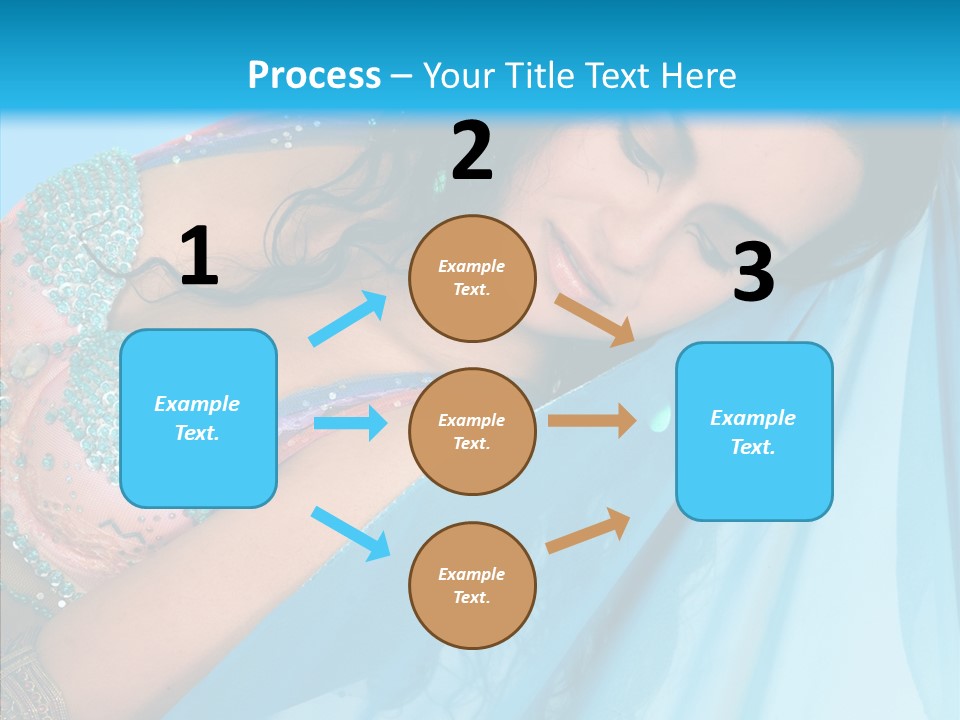 Girl Costume Indian PowerPoint Template