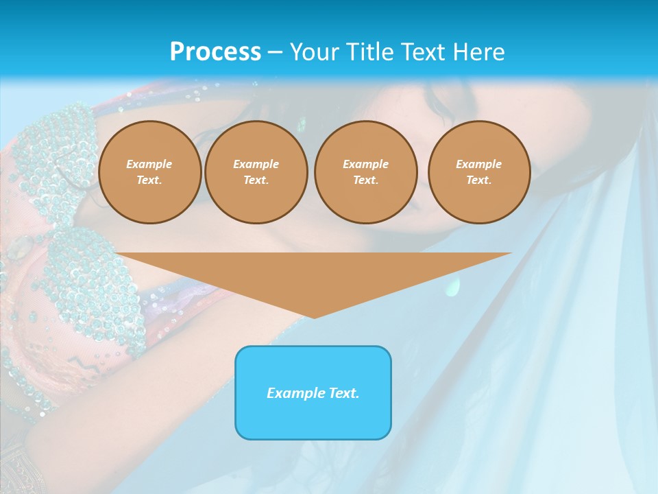 Girl Costume Indian PowerPoint Template