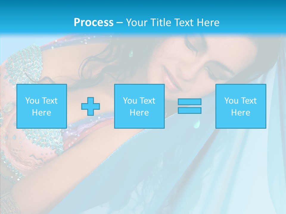 Girl Costume Indian PowerPoint Template