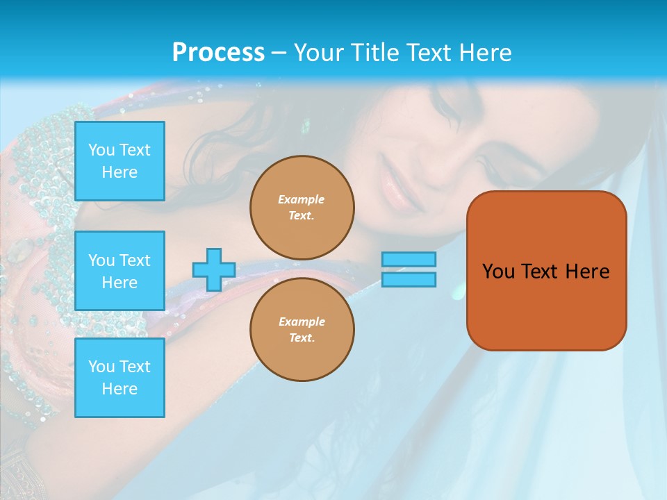 Girl Costume Indian PowerPoint Template