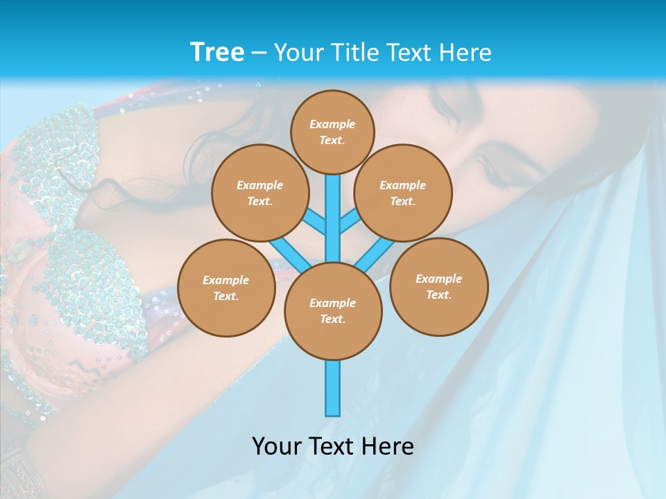 Girl Costume Indian PowerPoint Template