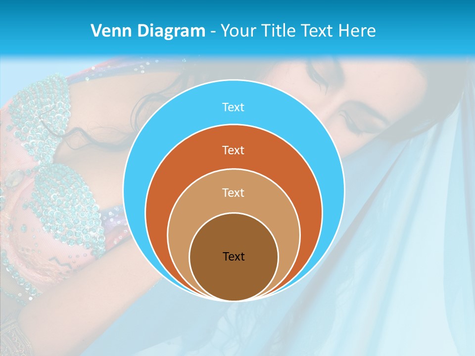 Girl Costume Indian PowerPoint Template