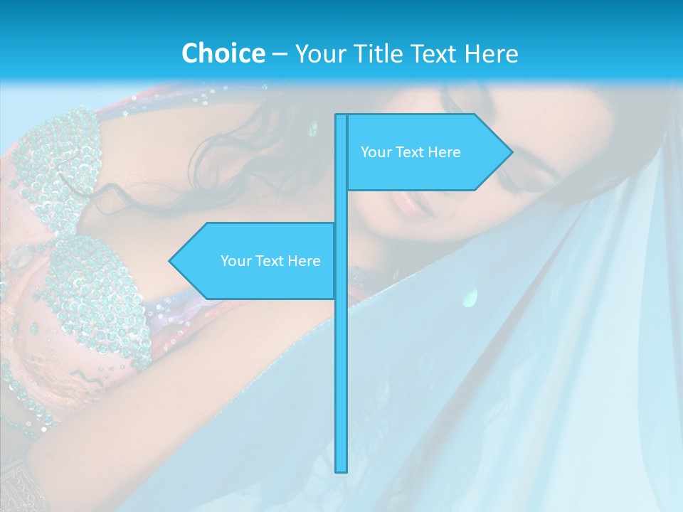 Girl Costume Indian PowerPoint Template