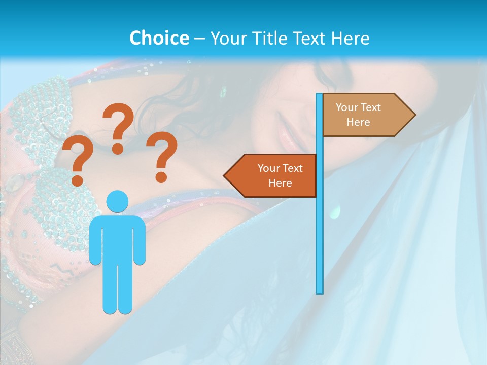 Girl Costume Indian PowerPoint Template