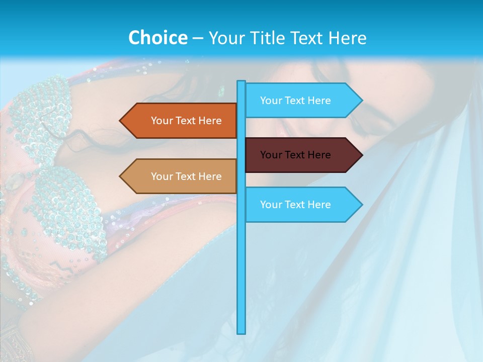 Girl Costume Indian PowerPoint Template