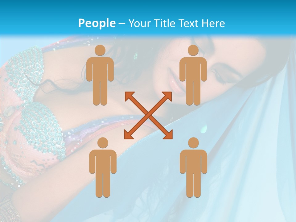 Girl Costume Indian PowerPoint Template