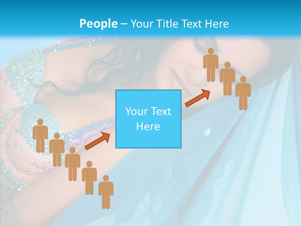 Girl Costume Indian PowerPoint Template