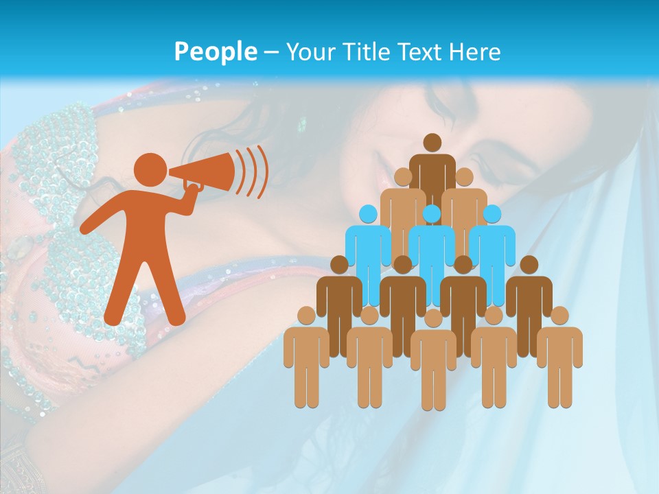 Girl Costume Indian PowerPoint Template