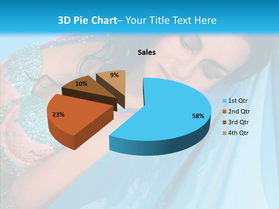 Girl Costume Indian PowerPoint Template