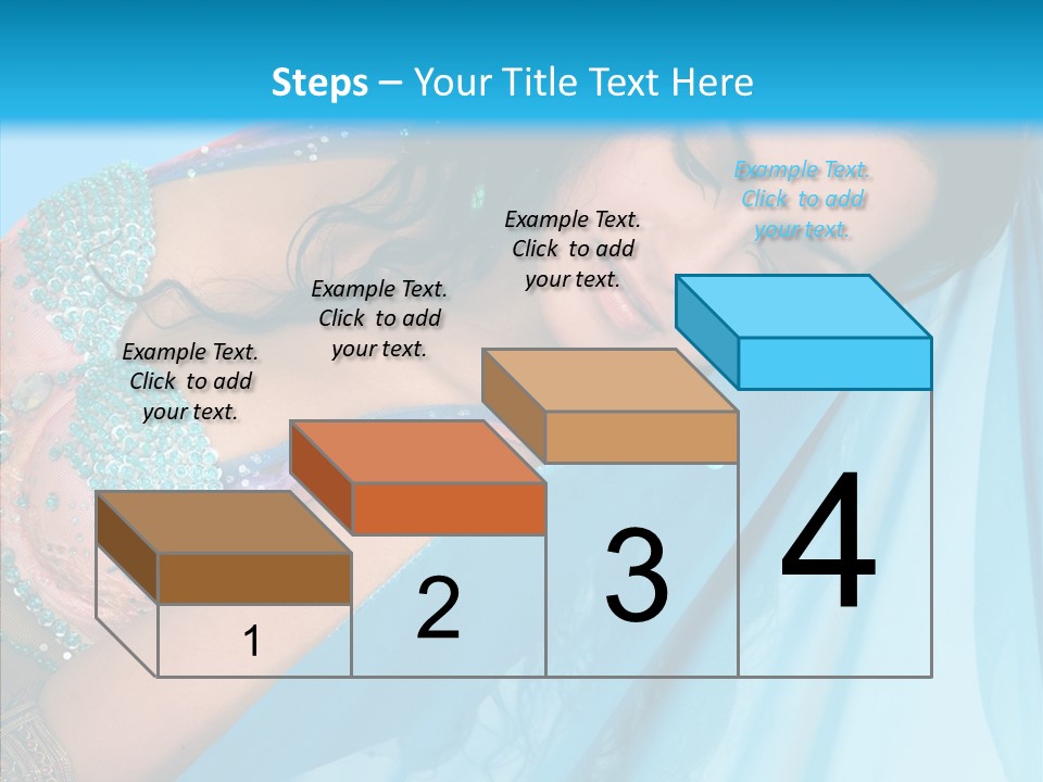 Girl Costume Indian PowerPoint Template