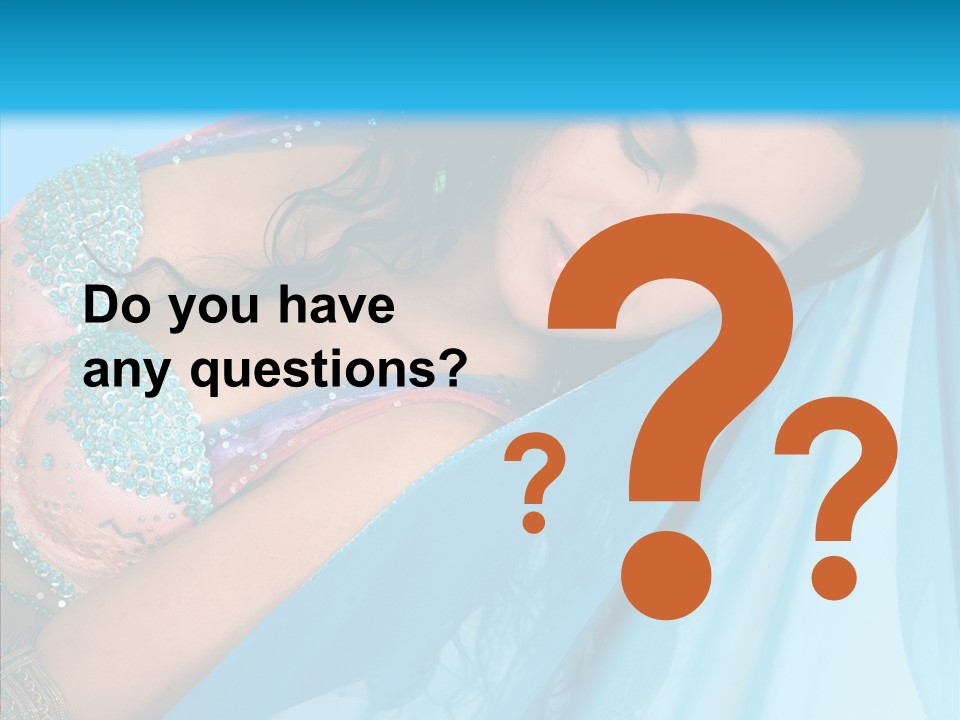 Girl Costume Indian PowerPoint Template