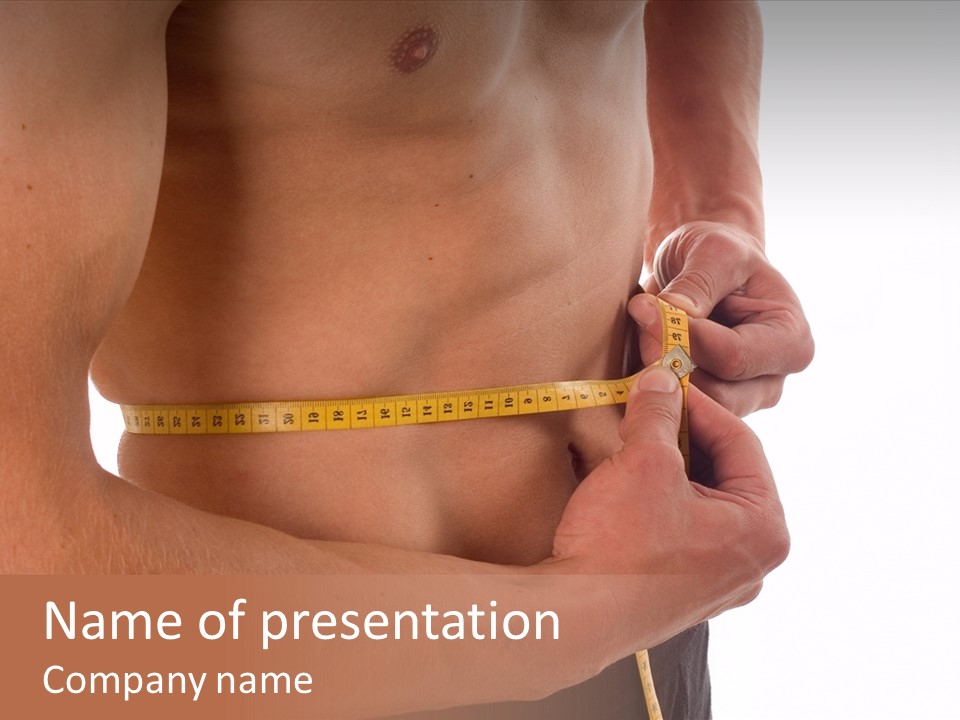 Belly Centimetre Fat PowerPoint Template