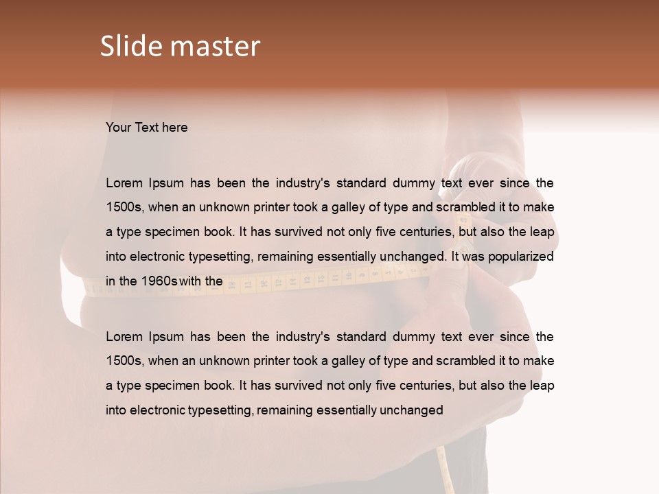 Belly Centimetre Fat PowerPoint Template