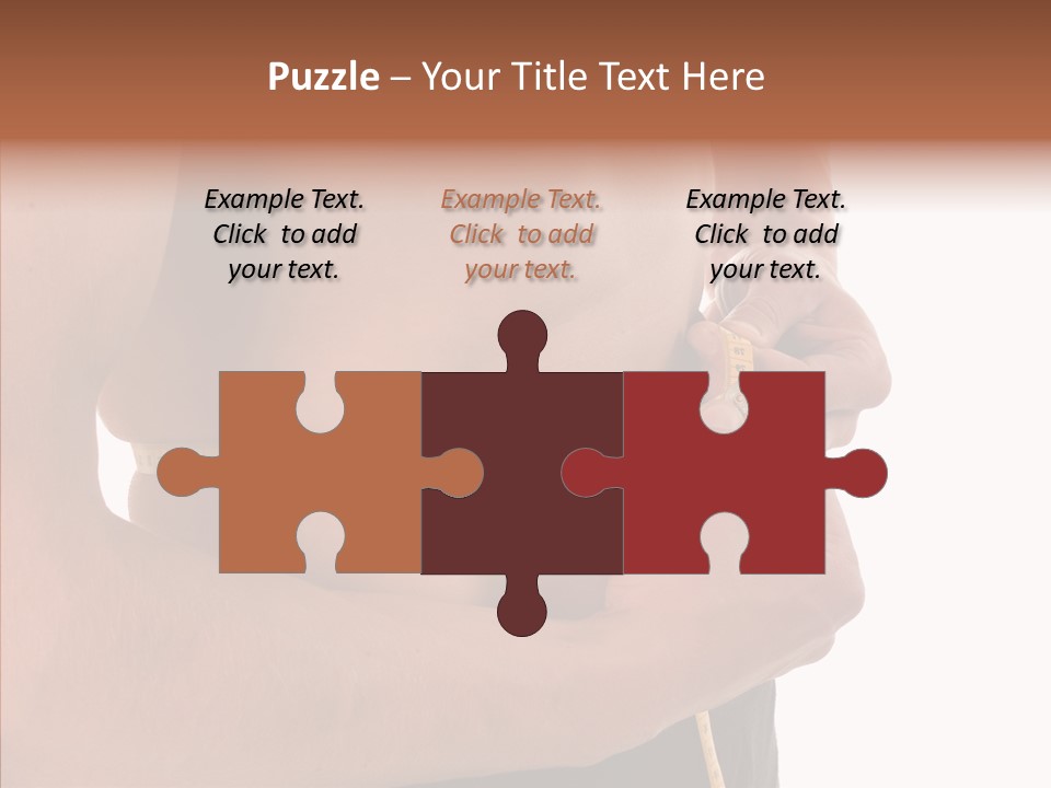 Belly Centimetre Fat PowerPoint Template