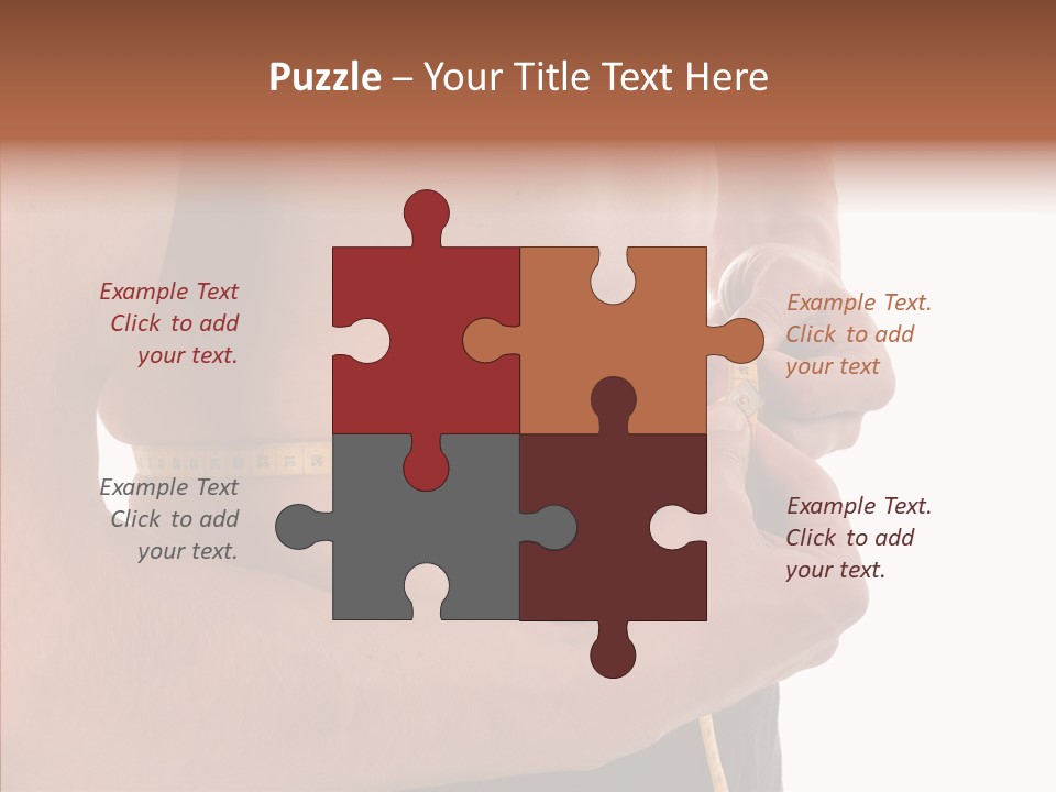 Belly Centimetre Fat PowerPoint Template