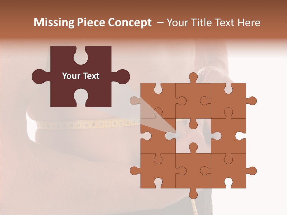 Belly Centimetre Fat PowerPoint Template