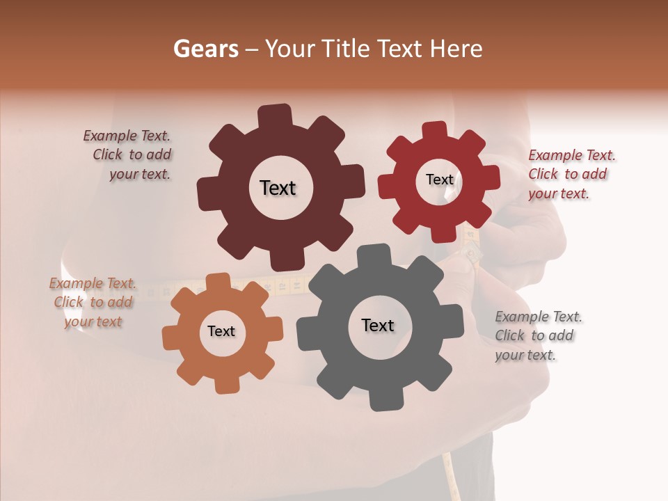 Belly Centimetre Fat PowerPoint Template