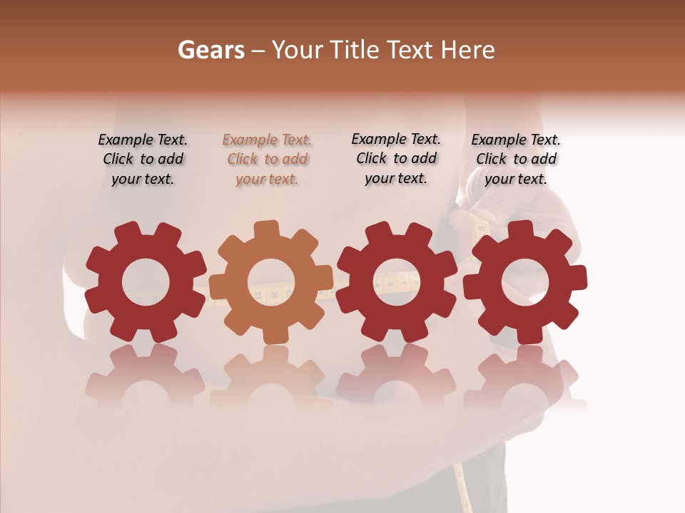 Belly Centimetre Fat PowerPoint Template