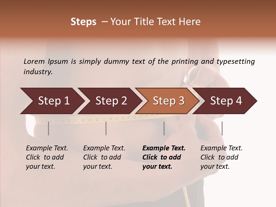 Belly Centimetre Fat PowerPoint Template