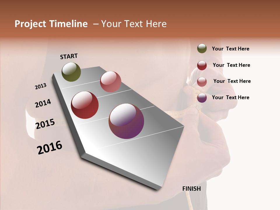 Belly Centimetre Fat PowerPoint Template