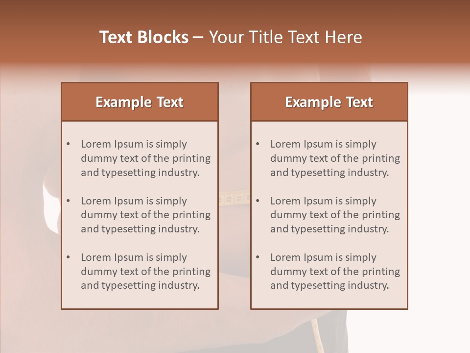 Belly Centimetre Fat PowerPoint Template