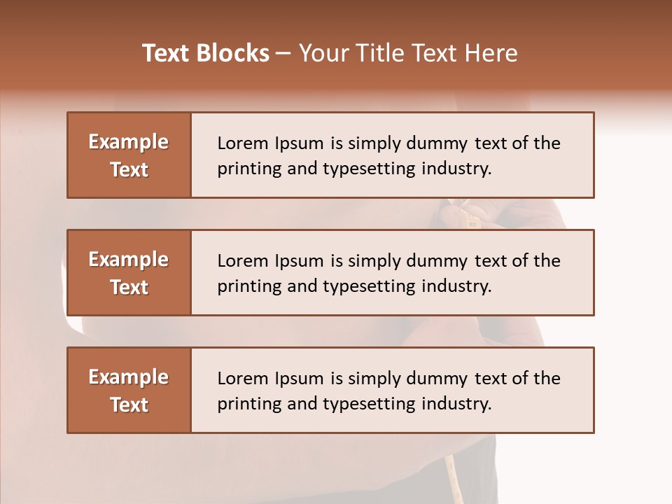 Belly Centimetre Fat PowerPoint Template