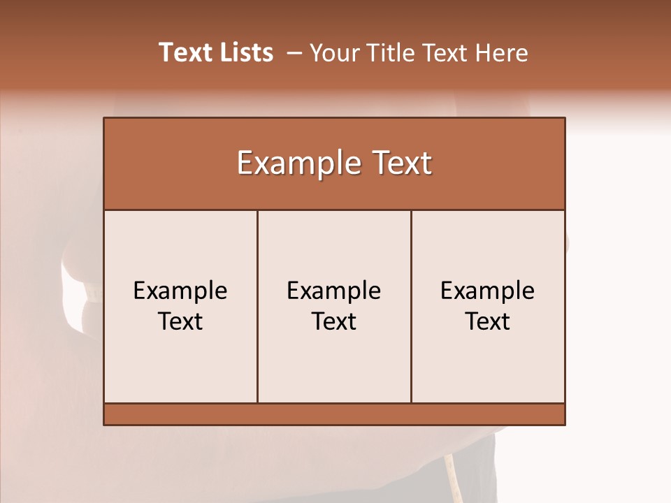 Belly Centimetre Fat PowerPoint Template