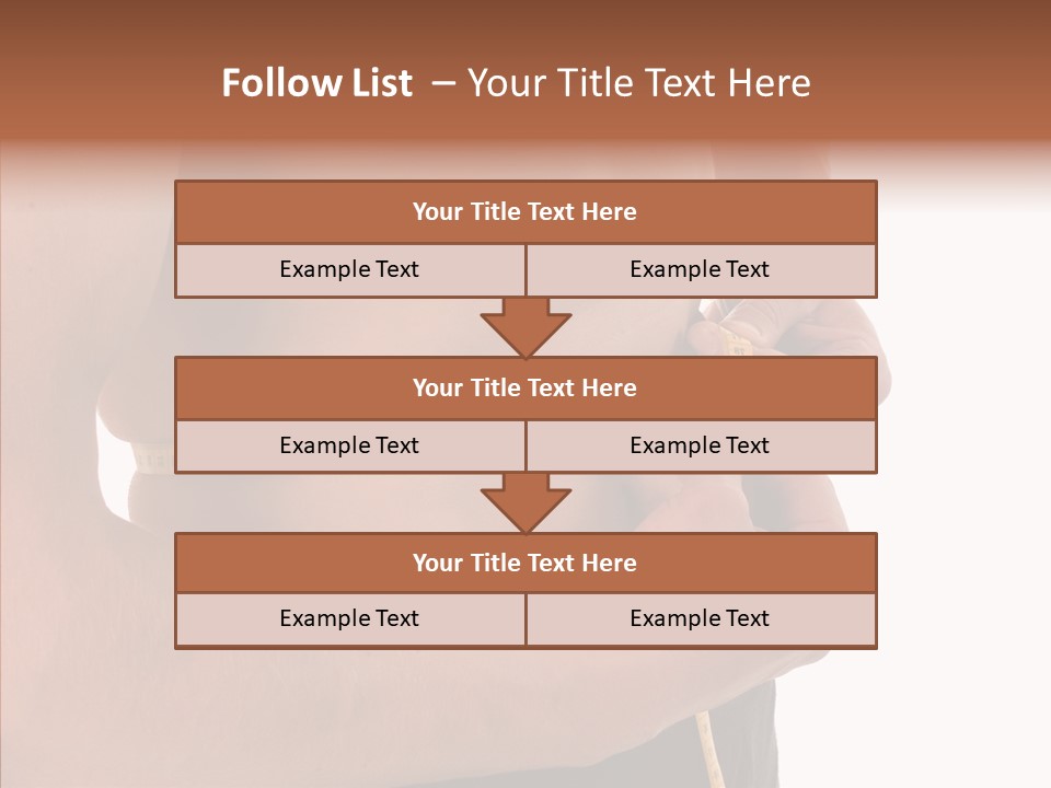 Belly Centimetre Fat PowerPoint Template