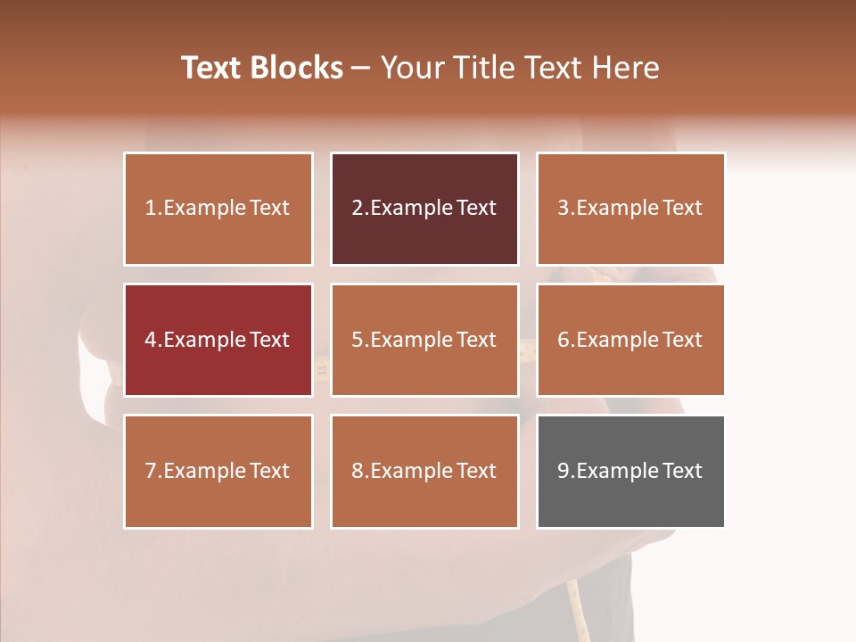 Belly Centimetre Fat PowerPoint Template