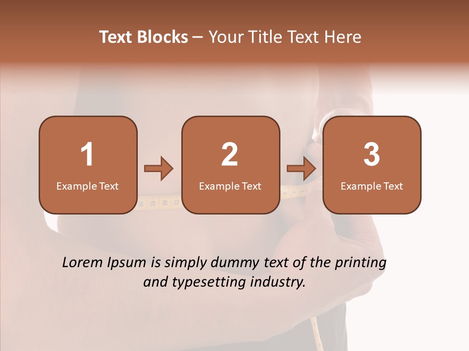 Belly Centimetre Fat PowerPoint Template