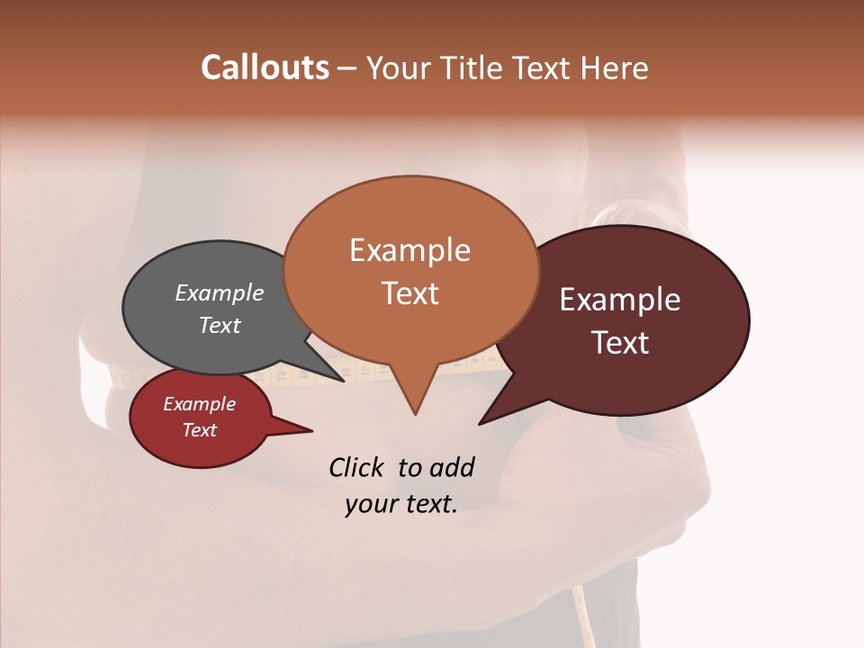 Belly Centimetre Fat PowerPoint Template