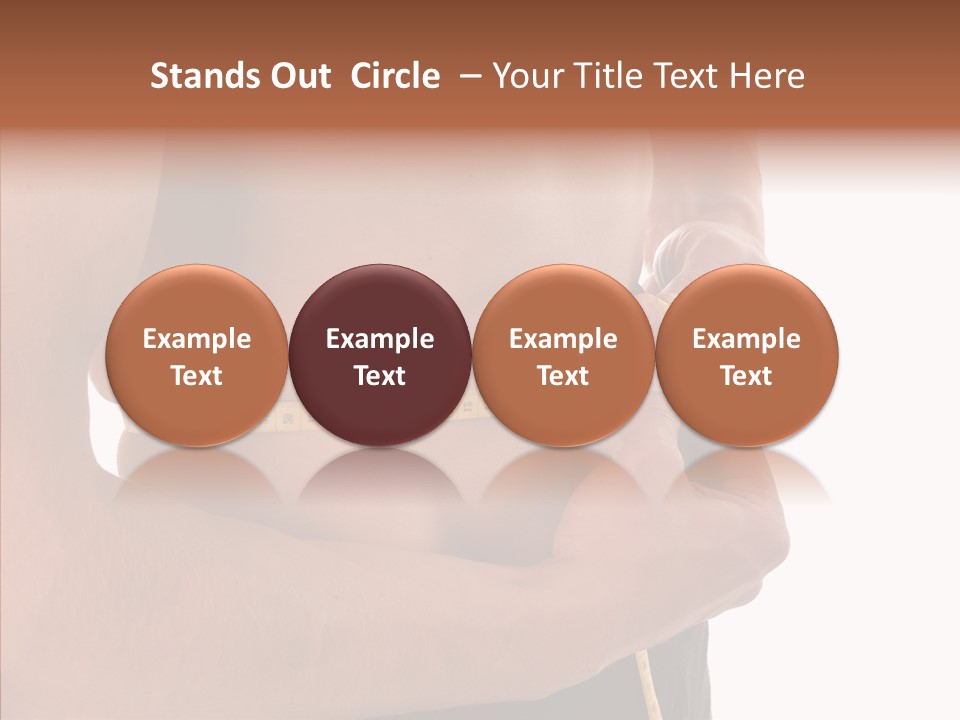 Belly Centimetre Fat PowerPoint Template