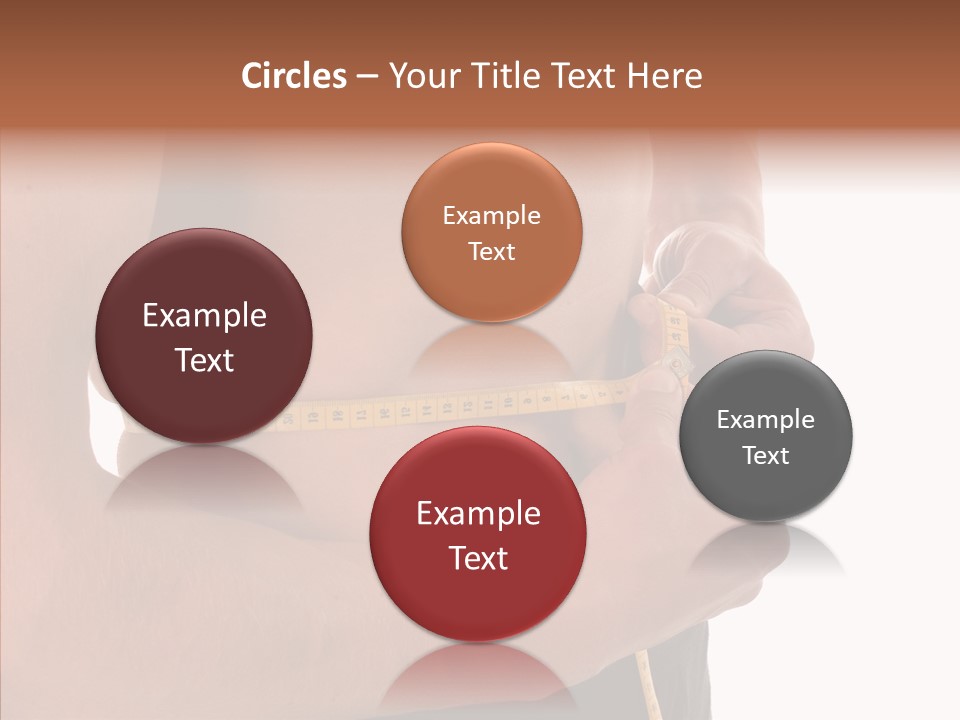 Belly Centimetre Fat PowerPoint Template