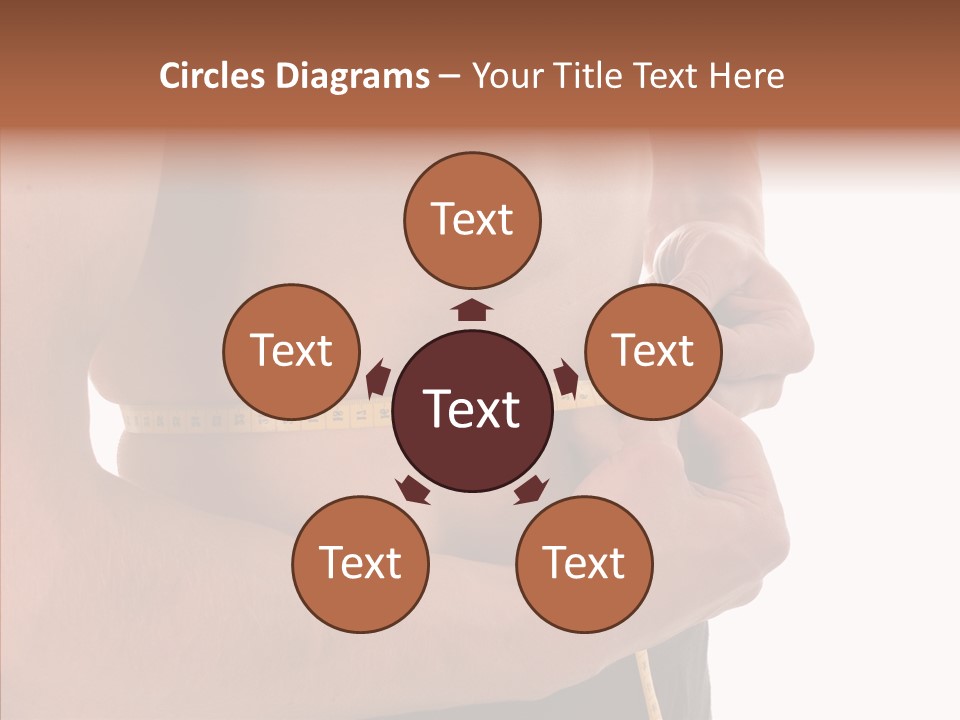 Belly Centimetre Fat PowerPoint Template