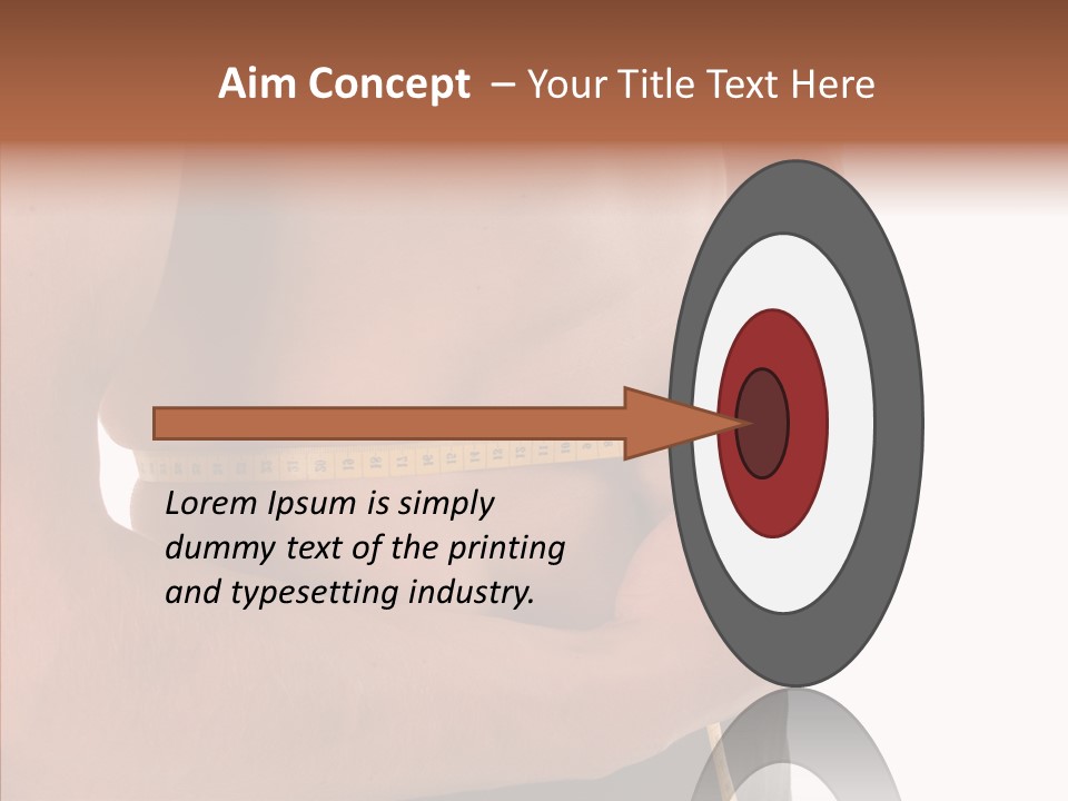 Belly Centimetre Fat PowerPoint Template