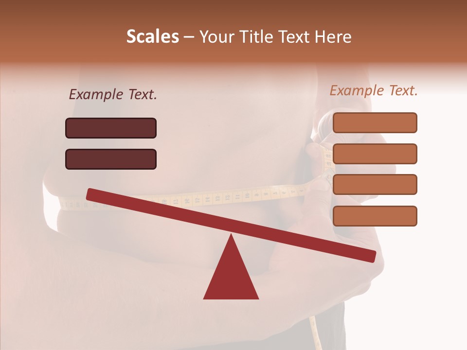 Belly Centimetre Fat PowerPoint Template