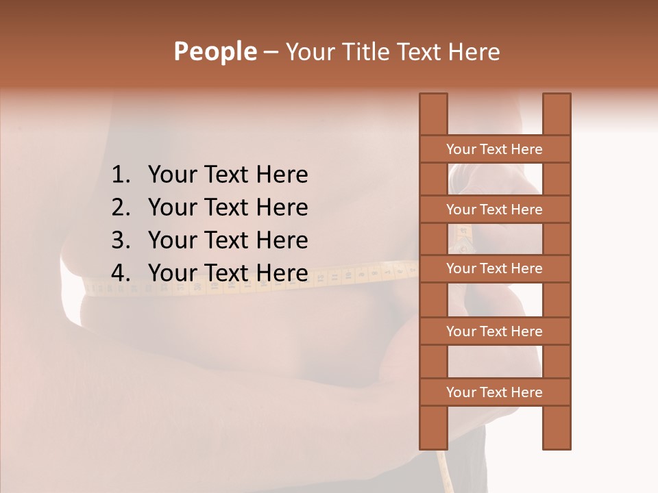 Belly Centimetre Fat PowerPoint Template