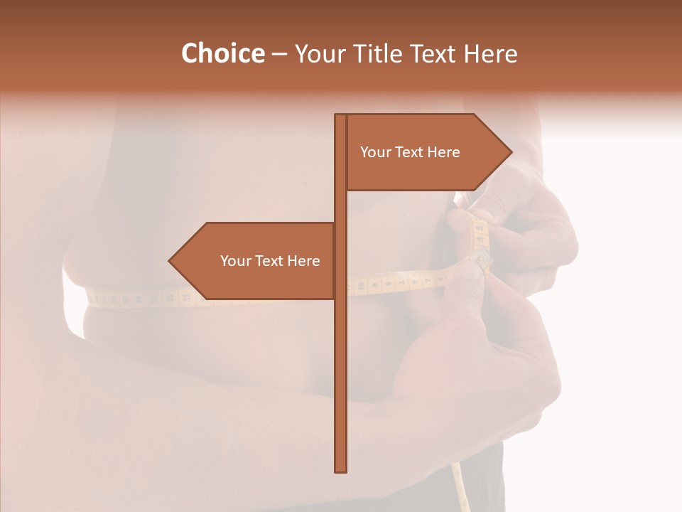 Belly Centimetre Fat PowerPoint Template