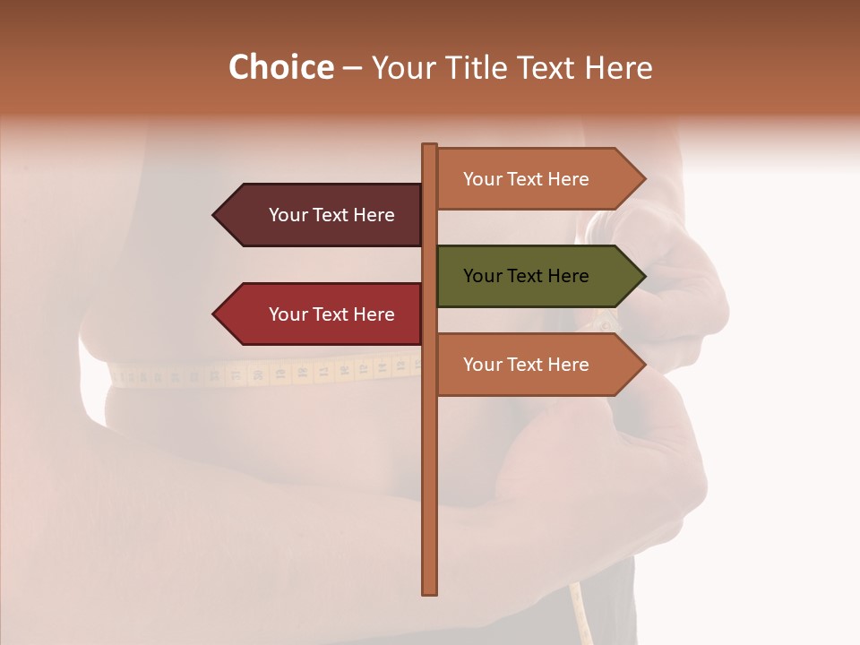 Belly Centimetre Fat PowerPoint Template