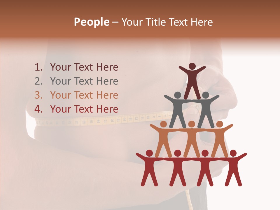 Belly Centimetre Fat PowerPoint Template